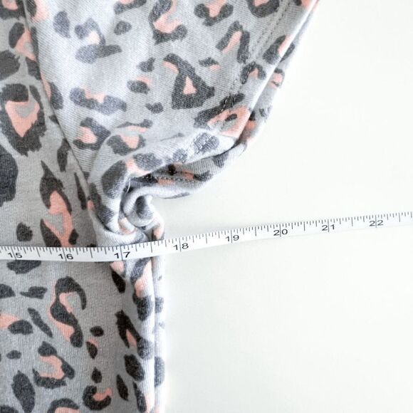 7th Ray Womens Lounge Dress Sleepwear Drawstring Animal Print Pink Medium - Picture 4 of 8